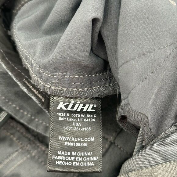 Kuhl Pants Gray Cotton Stretch Cargo Hiking Snap Closure Pockets Sz 10 Reg - Picture 6 of 9